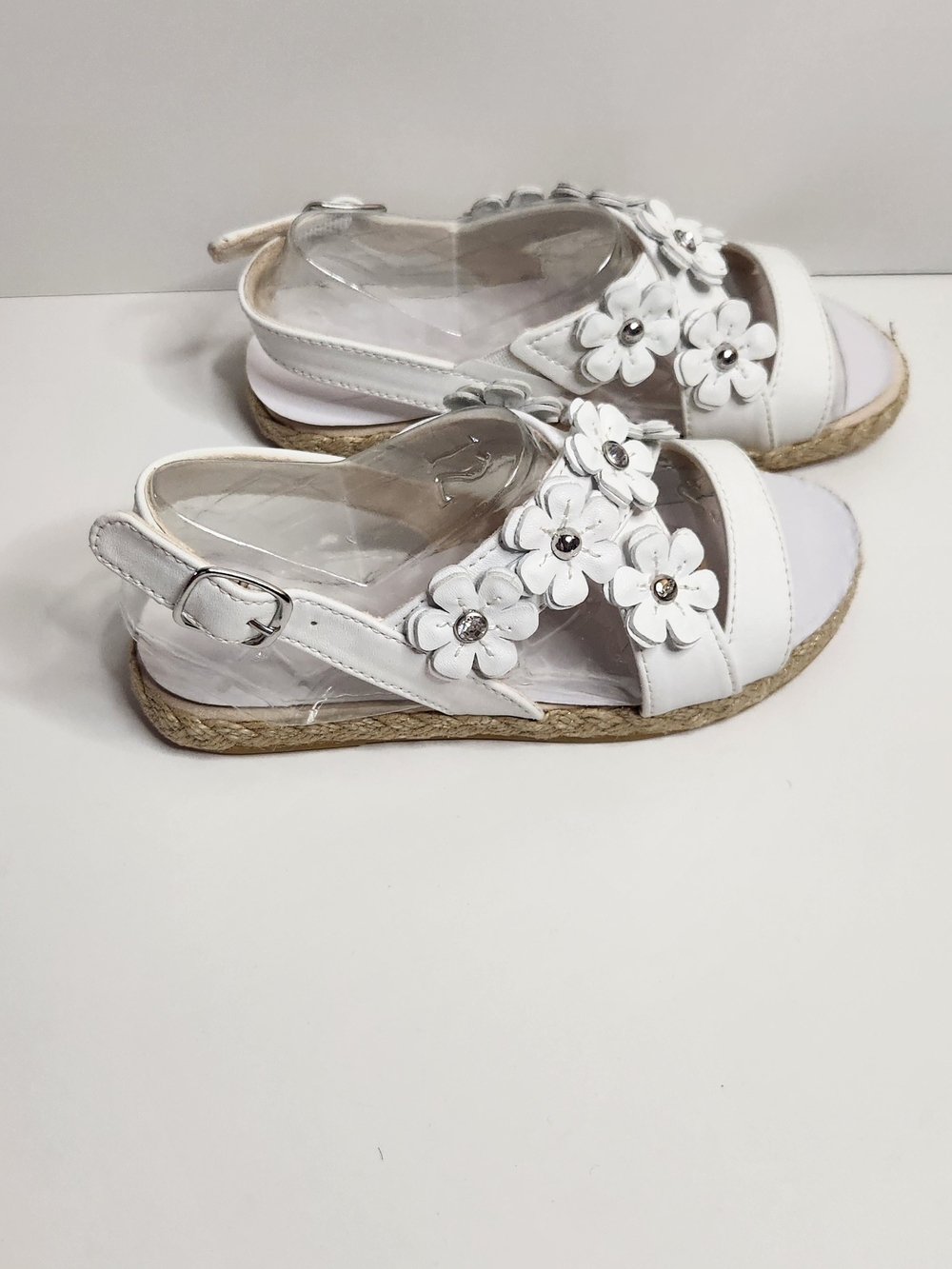 UGG Toddler Allairey White and Silver Sandals